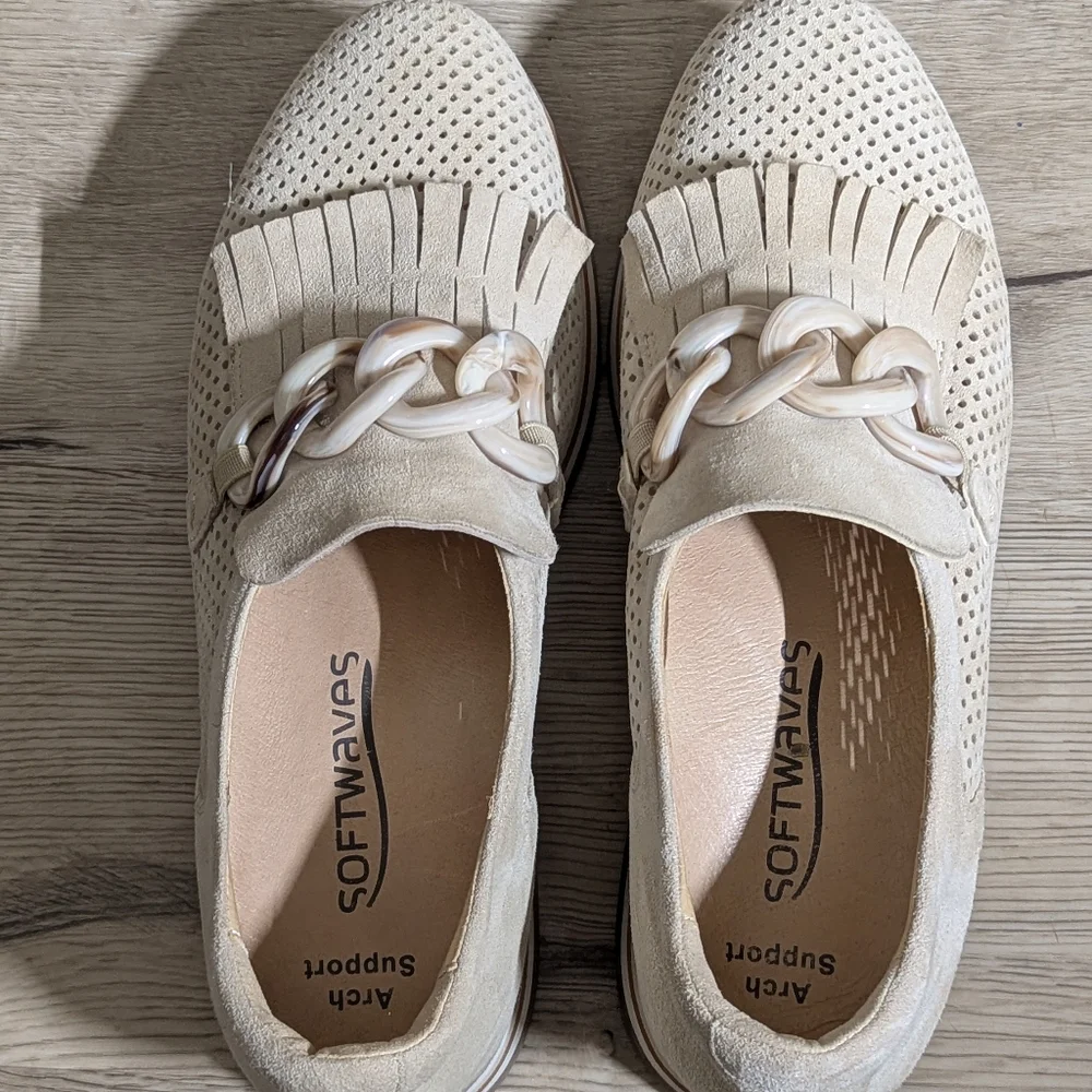 Softwaves Cadie Cream Suade Leather Support Platform Shoes Sneakers EU
39.5 - Picture 10 of 16